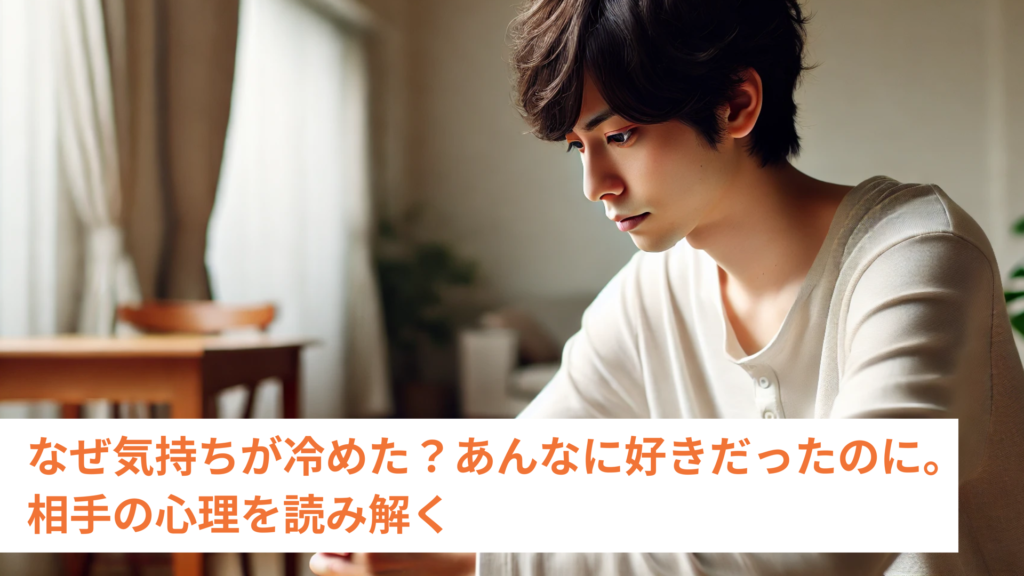 なぜ気持ちが冷めた？あんなに好きだったのに。相手の心理を読み解く