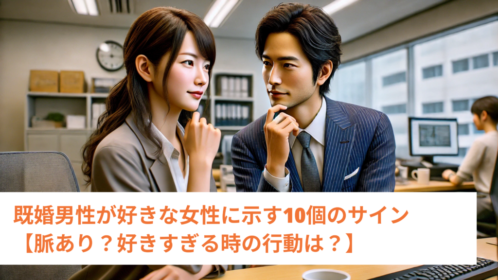 職場の既婚男性が好きな女性にとる態度10選【脈あり？好きすぎる時の行動は？】