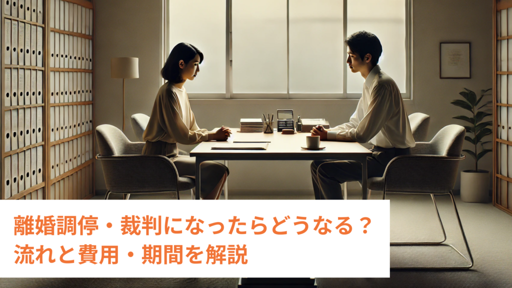 離婚調停・裁判になったらどうなる？流れと費用・期間を解説