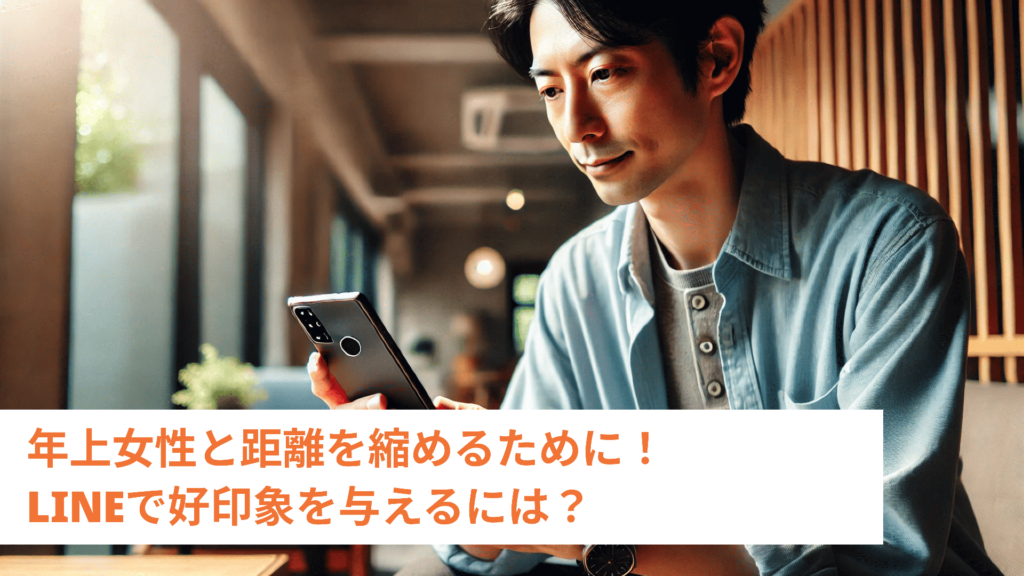 年上女性と距離を縮めるために！LINEで好印象を与えるには？