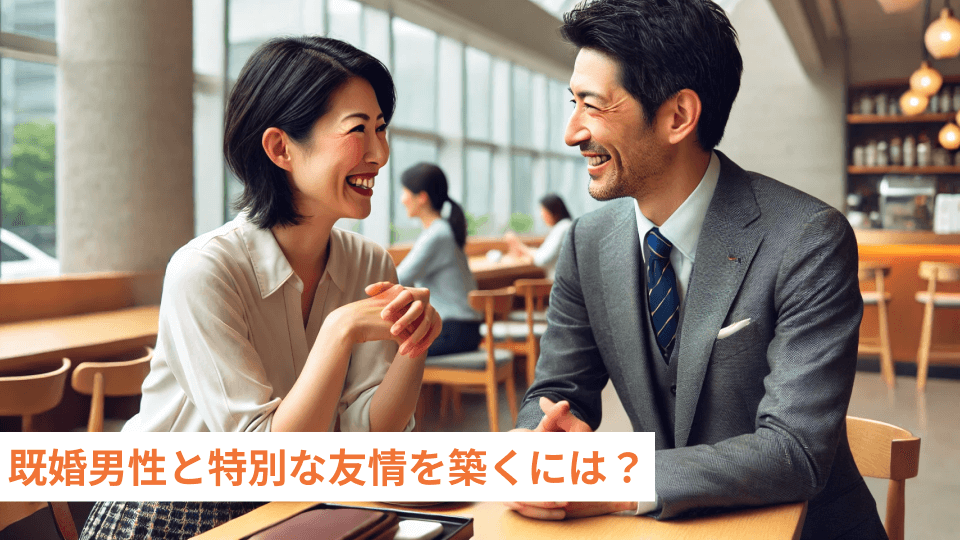 既婚男性と特別な友情を築くには？