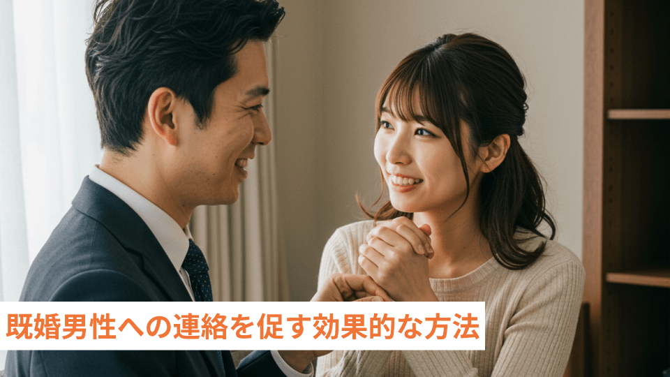 既婚男性への連絡を促す効果的な方法