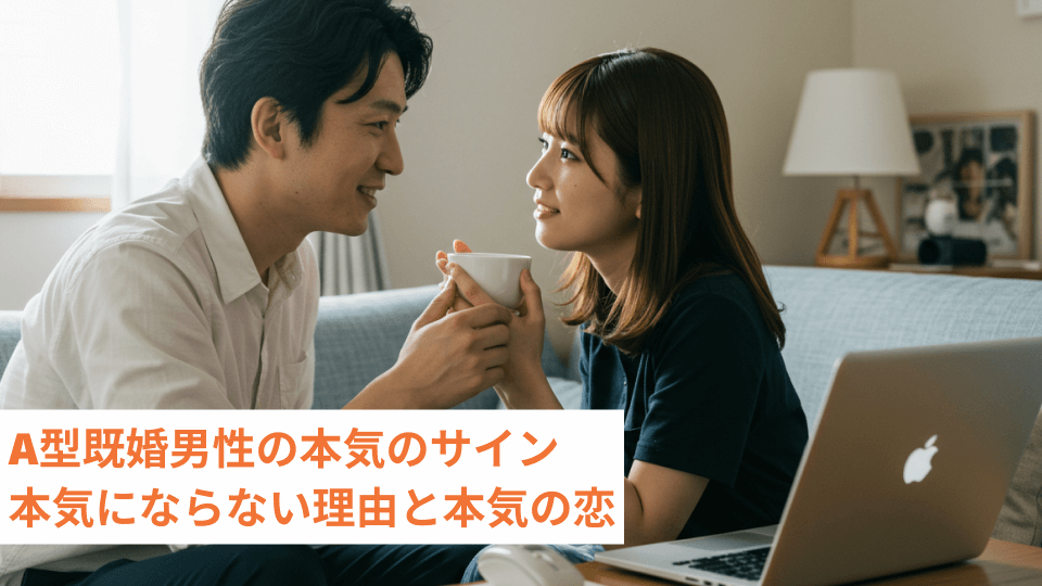 A型既婚男性の本気のサイン 本気にならない理由と本気の恋