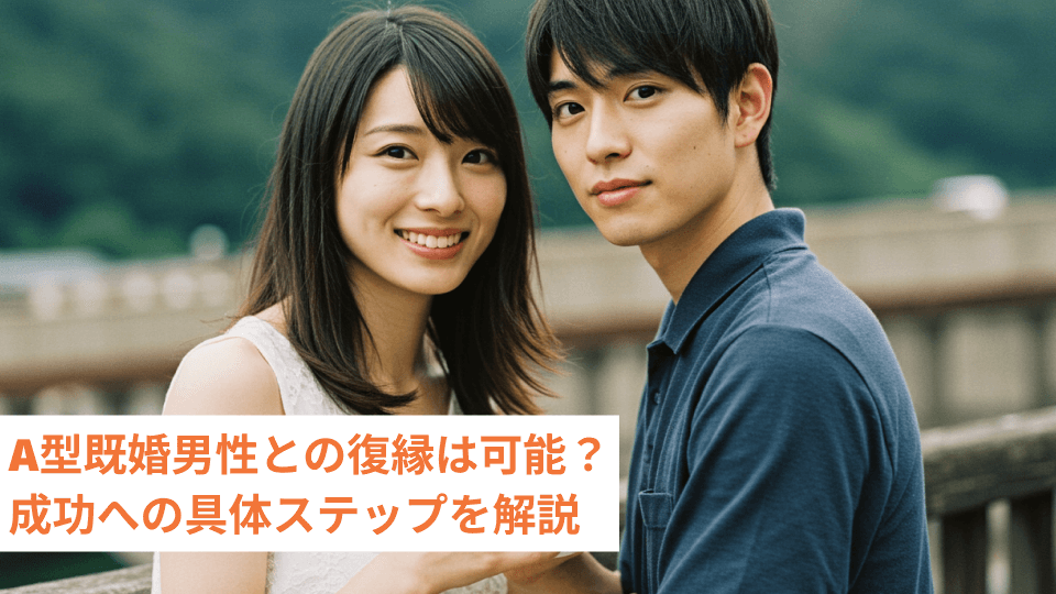 A型既婚男性との復縁は可能？成功への具体ステップを解説