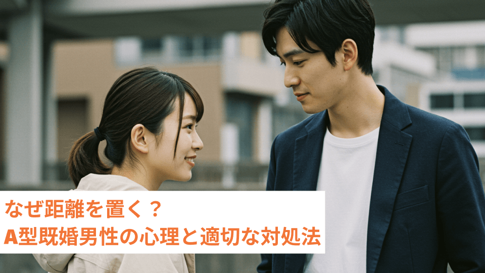 なぜ距離を置く？A型既婚男性の心理と適切な対処法