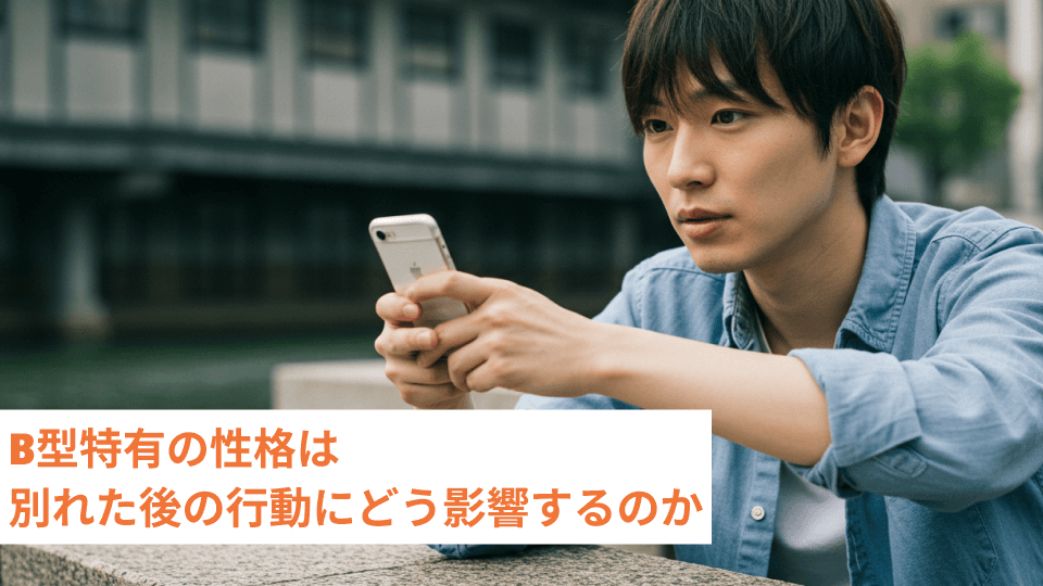 B型特有の性格は別れた後の行動にどう影響するのか