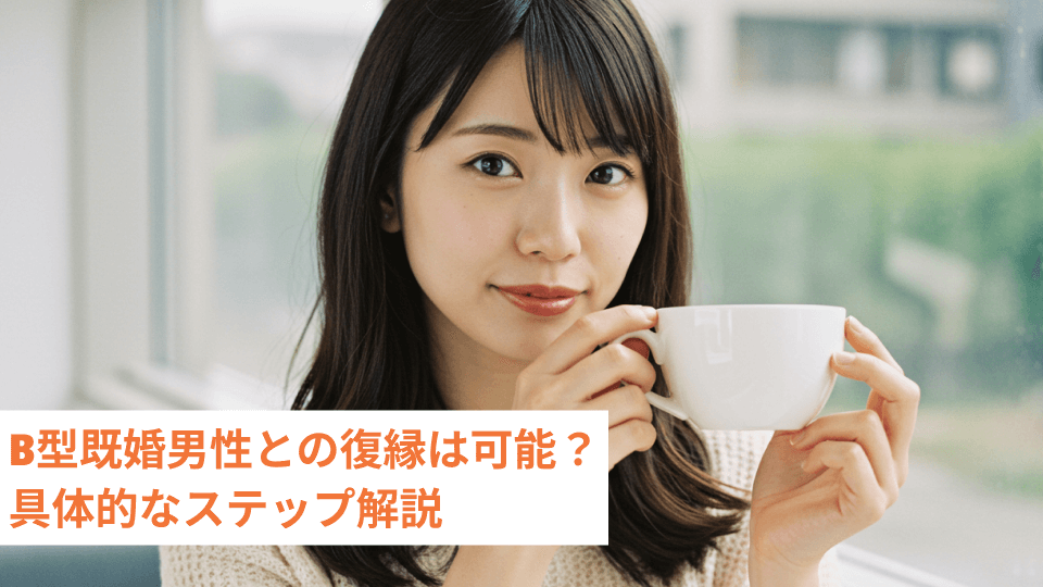 B型既婚男性との復縁は可能？具体的なステップ解説