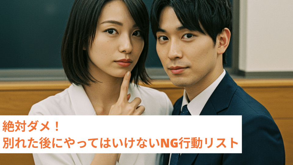 絶対ダメ！別れた後にやってはいけないNG行動リスト