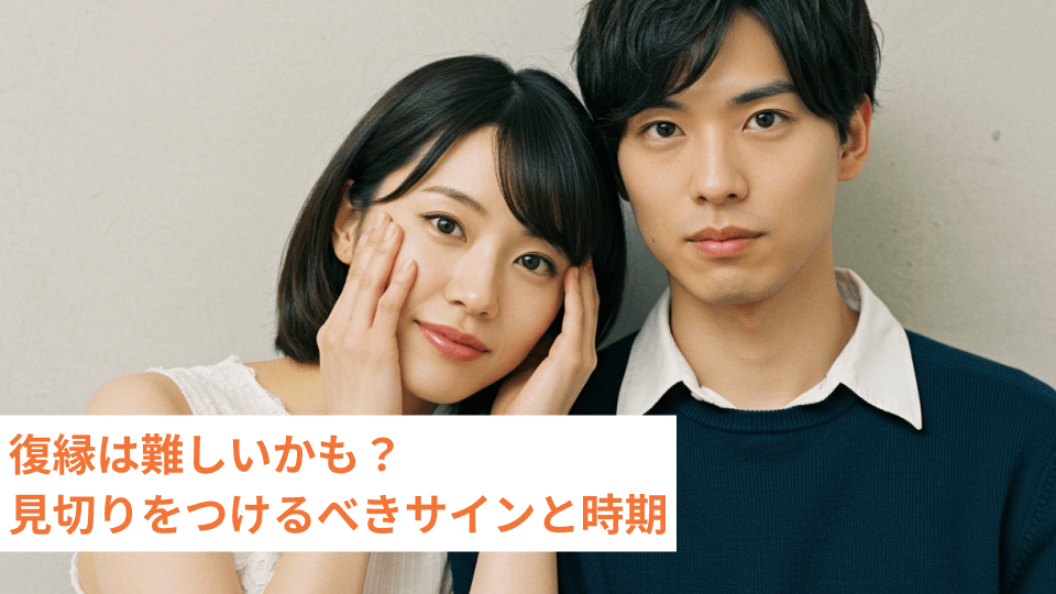 復縁は難しいかも？見切りをつけるべきサインと時期
