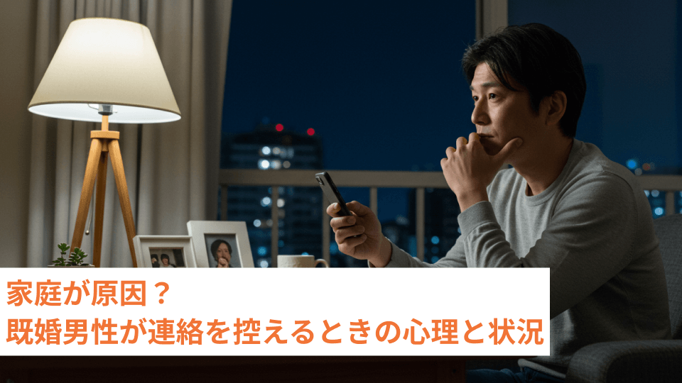 家庭が原因？既婚男性が連絡を控えるときの心理と状況