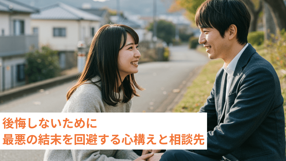 後悔しないために 最悪の結末を回避する心構えと相談先