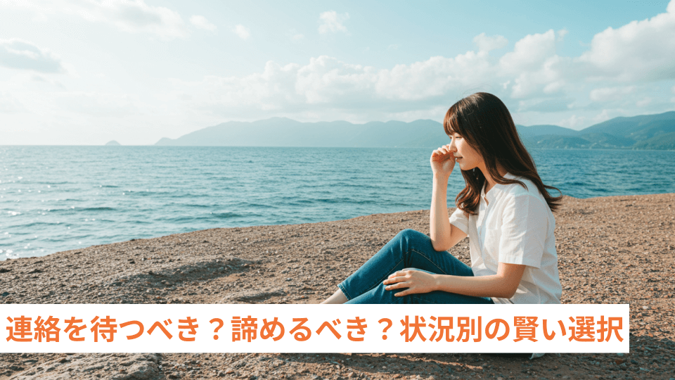 連絡を待つべき？諦めるべき？状況別の賢い選択