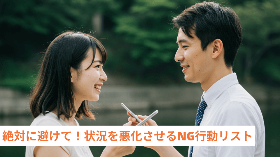 絶対に避けて！状況を悪化させるNG行動リスト
