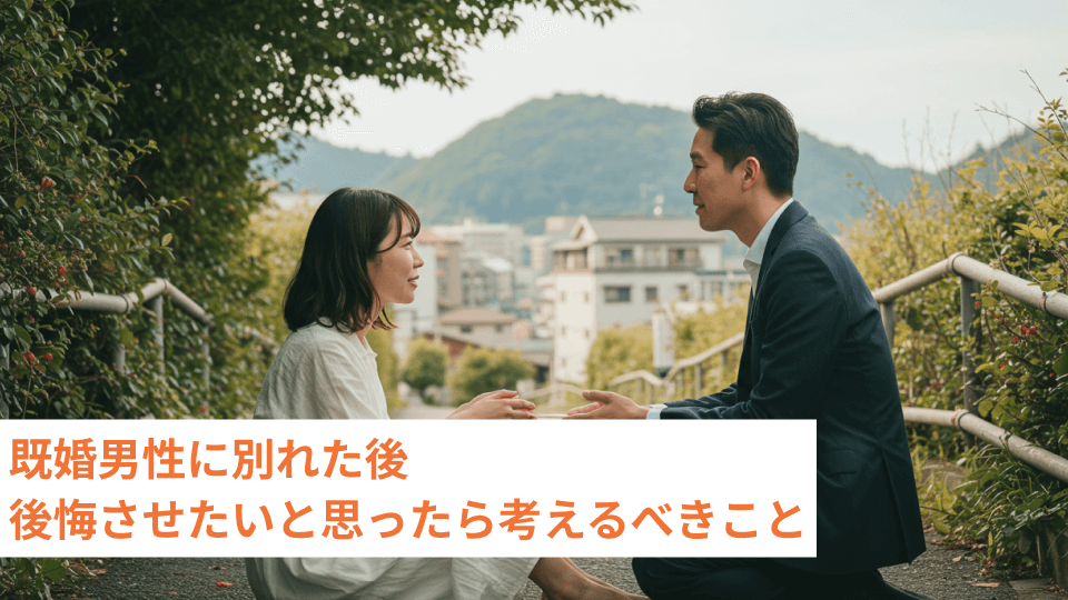 既婚男性に別れた後後悔させたいと思ったら考えるべきこと