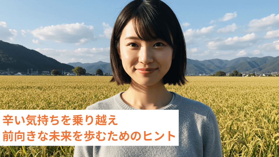 辛い気持ちを乗り越え前向きな未来を歩むためのヒント
