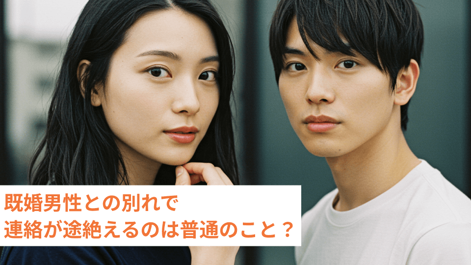 既婚男性との別れで連絡が途絶えるのは普通のこと？