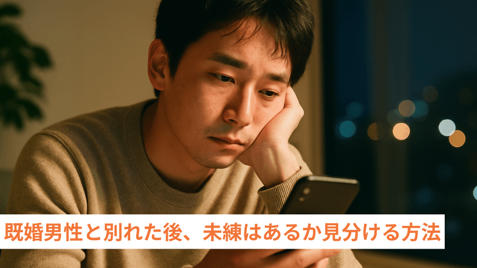 既婚男性と別れた後、未練はあるか見分ける方法