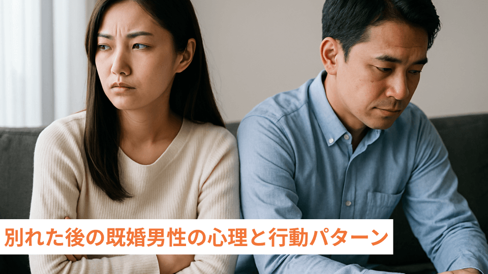 別れた後の既婚男性の心理と行動パターン
