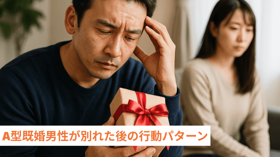 A型既婚男性が別れた後の行動パターン