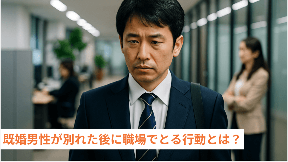 既婚男性が別れた後に職場でとる行動とは？