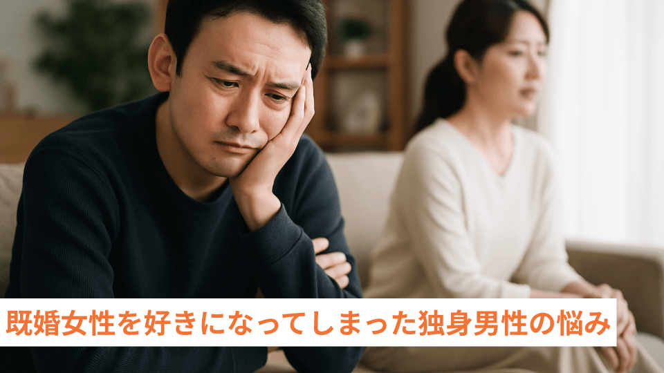 既婚女性を好きになってしまった独身男性の悩み