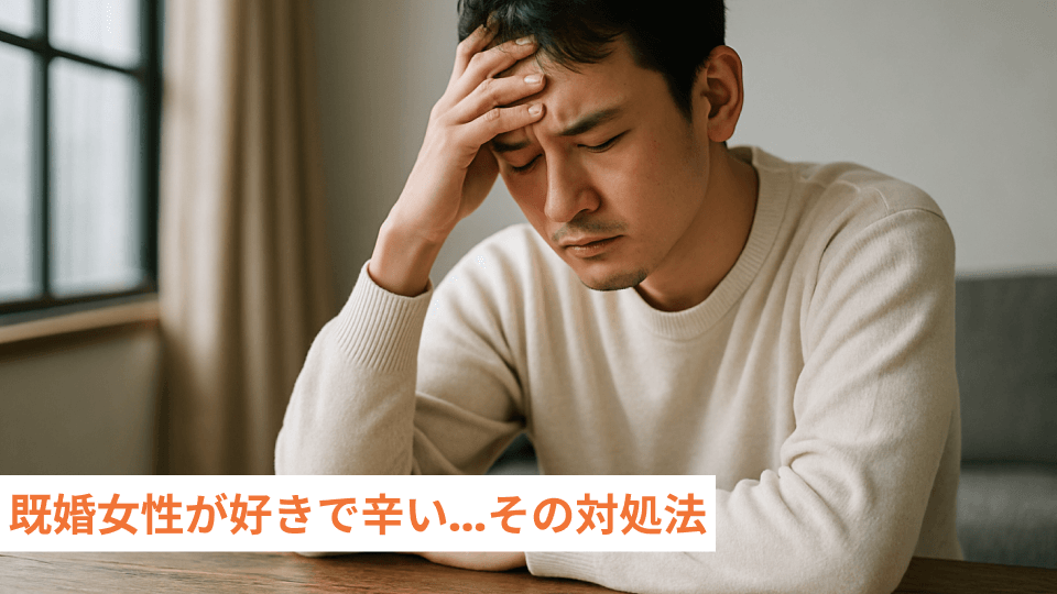 既婚女性が好きで辛い…その対処法