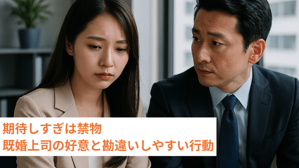 期待しすぎは禁物 既婚上司の好意と勘違いしやすい行動