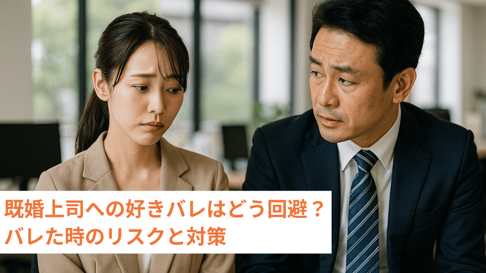 既婚上司への好きバレはどう回避？バレた時のリスクと対策