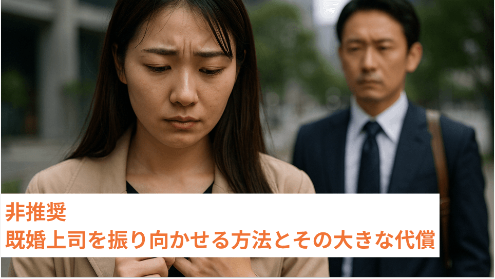 非推奨 既婚上司を振り向かせる方法とその大きな代償