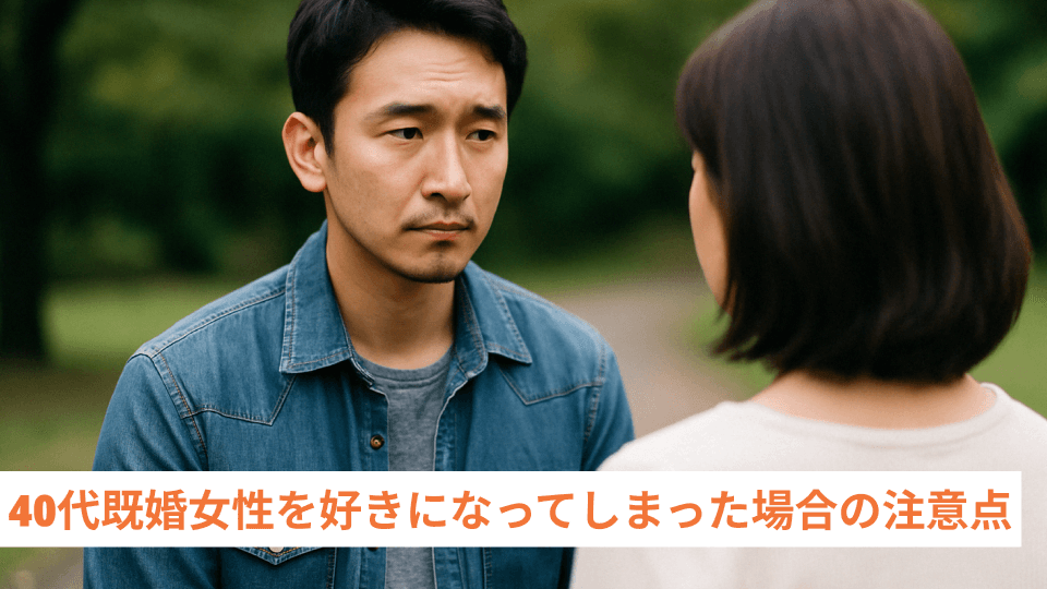 40代既婚女性を好きになってしまった場合の注意点