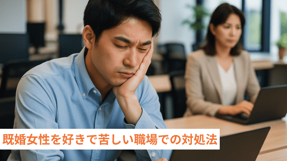既婚女性を好きで苦しい職場での対処法