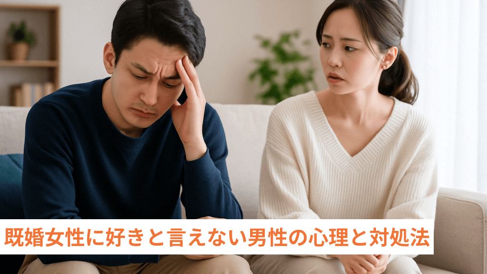 既婚女性に好きと言えない男性の心理と対処法