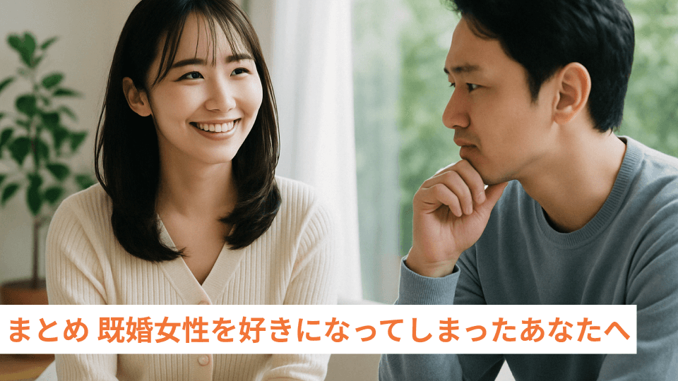 まとめ 既婚女性を好きになってしまったあなたへ