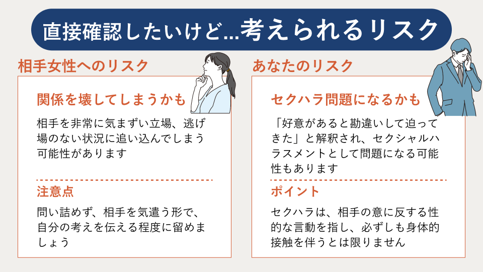 気持ちを確認することのリスク
