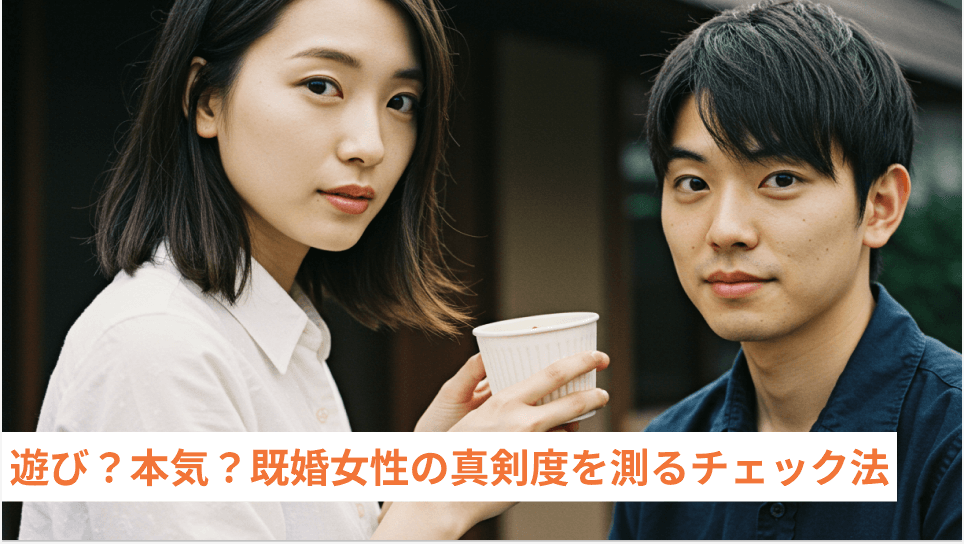遊び？本気？既婚女性の真剣度を測るチェック法