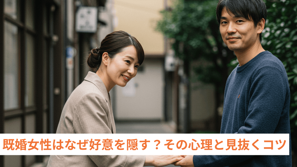 既婚女性はなぜ好意を隠す？その心理と見抜くコツ
