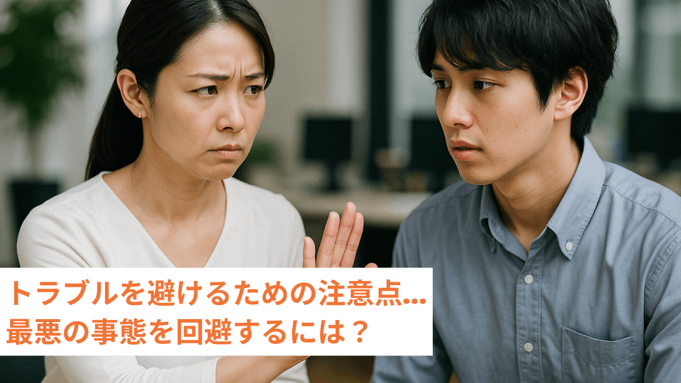 トラブルを避けるための注意点…最悪の事態を回避するには？