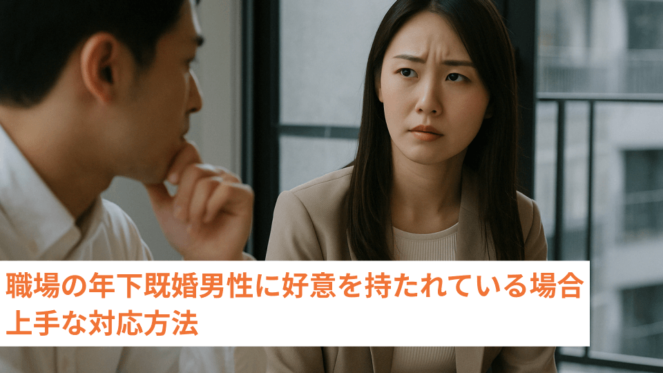 職場の年下既婚男性に好意を持たれている場合 上手な対応方法