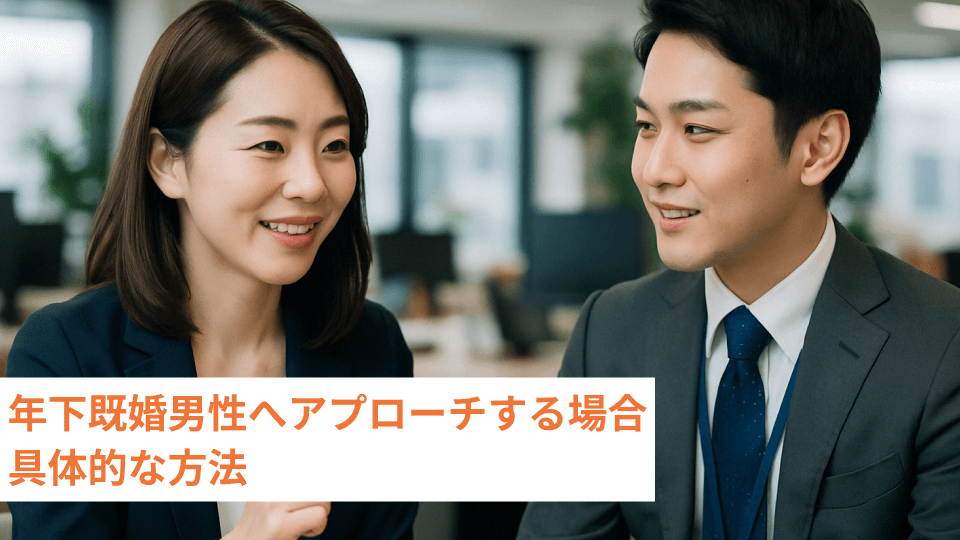 年下既婚男性へアプローチする場合 具体的な方法