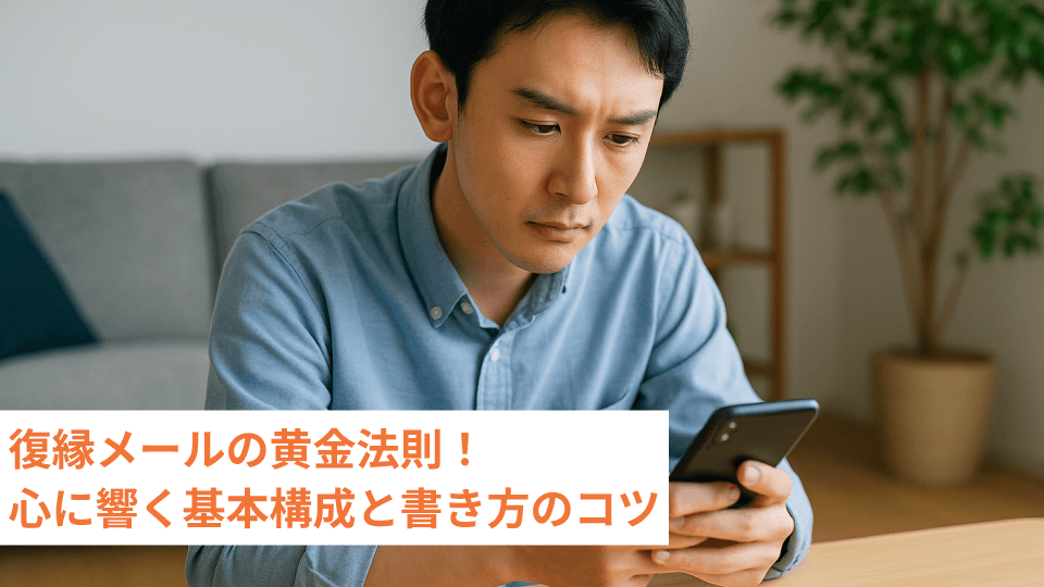 復縁メールの黄金法則！心に響く基本構成と書き方のコツ