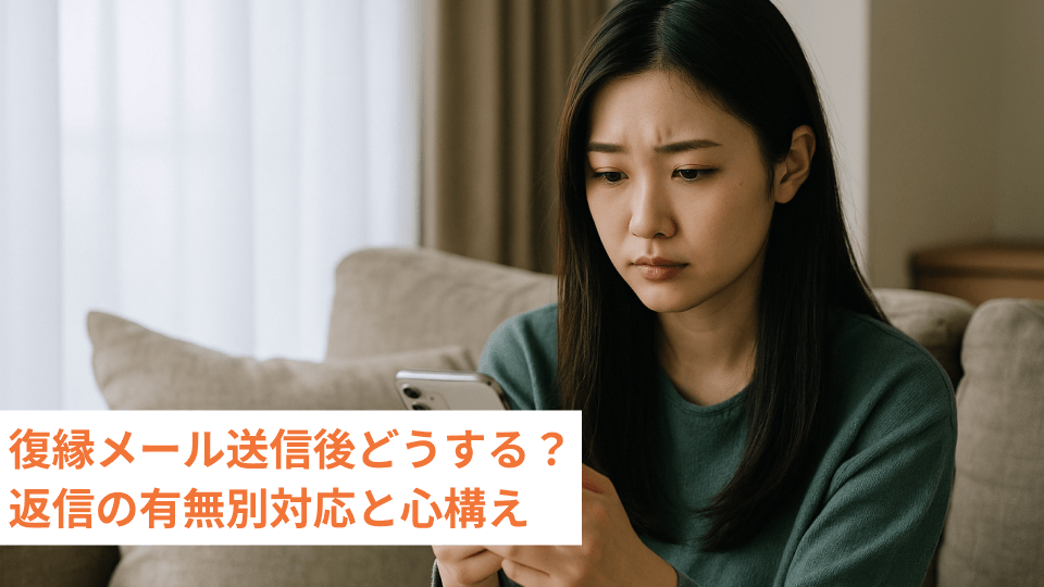 復縁メール送信後どうする？返信の有無別対応と心構え