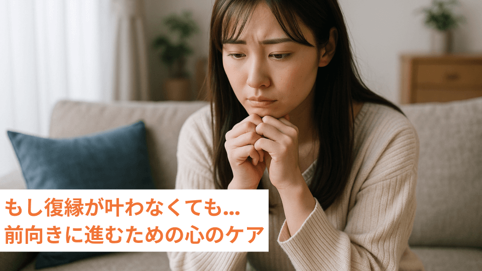 もし復縁が叶わなくても…前向きに進むための心のケア