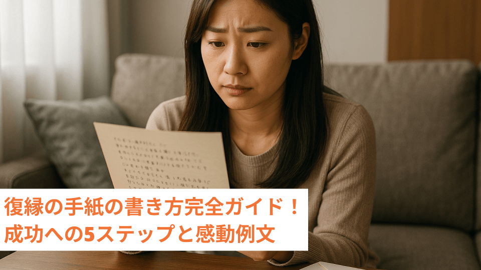 復縁の手紙の書き方完全ガイド！成功への5ステップと感動例文