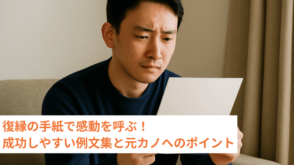 復縁の手紙で感動を呼ぶ！成功しやすい例文集と元カノへのポイント
