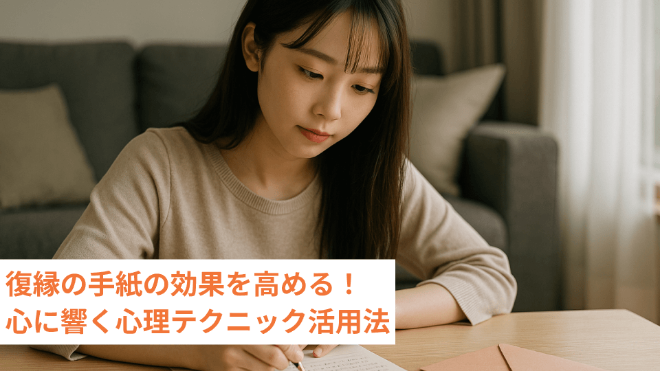 復縁の手紙の効果を高める！心に響く心理テクニック活用法