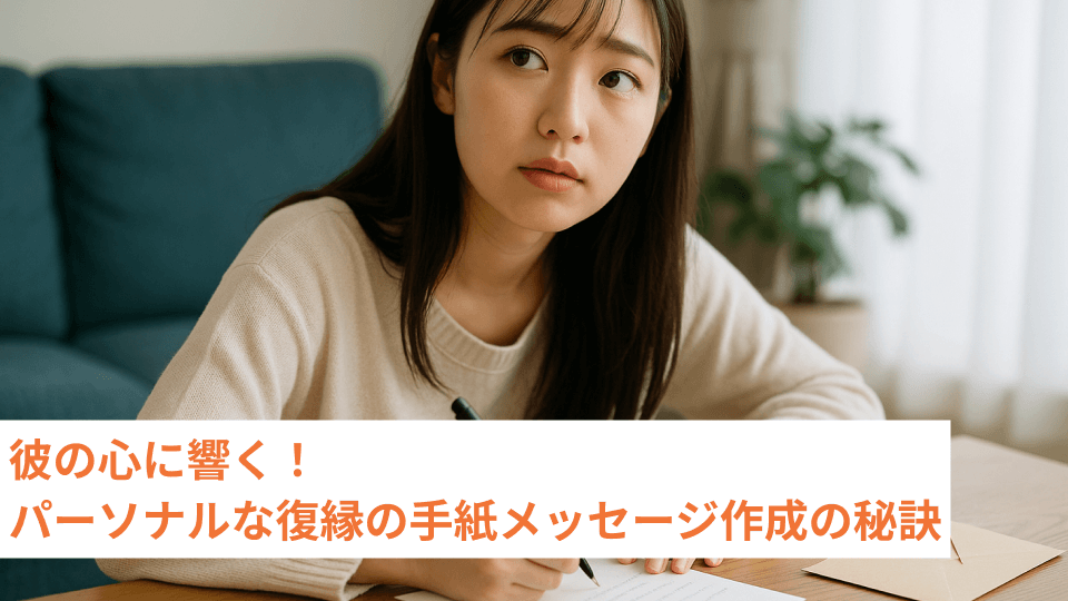 彼の心に響く！パーソナルな復縁の手紙メッセージ作成の秘訣