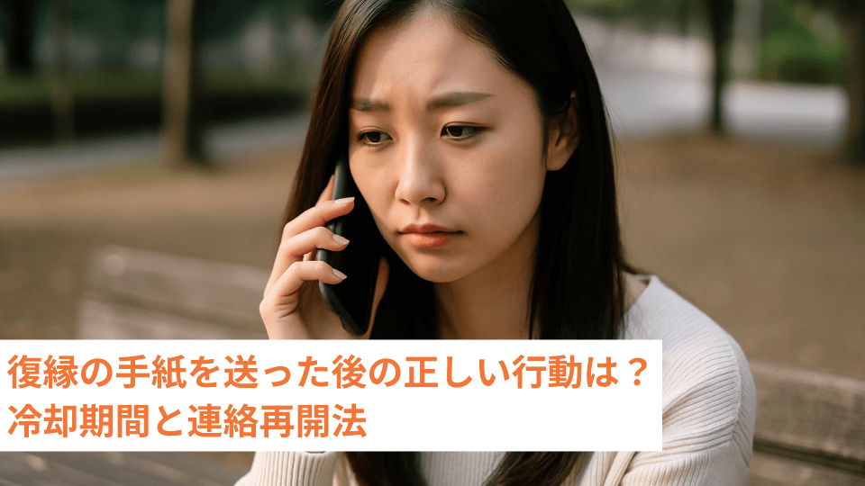 復縁の手紙を送った後の正しい行動は？冷却期間と連絡再開法
