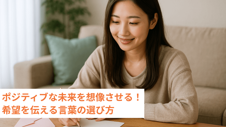 ポジティブな未来を想像させる！希望を伝える言葉の選び方