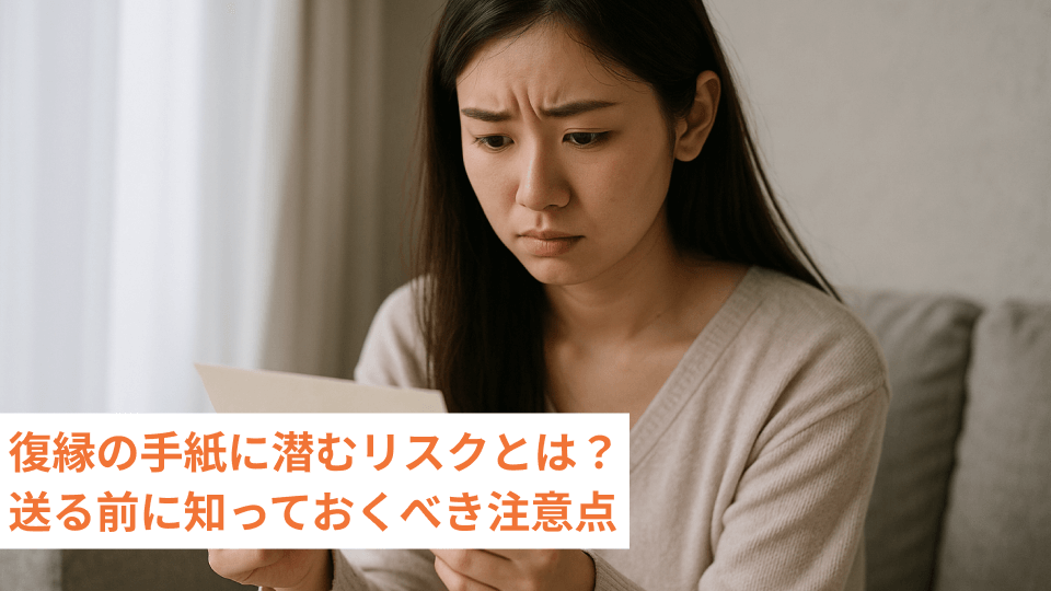 復縁の手紙に潜むリスクとは？送る前に知っておくべき注意点