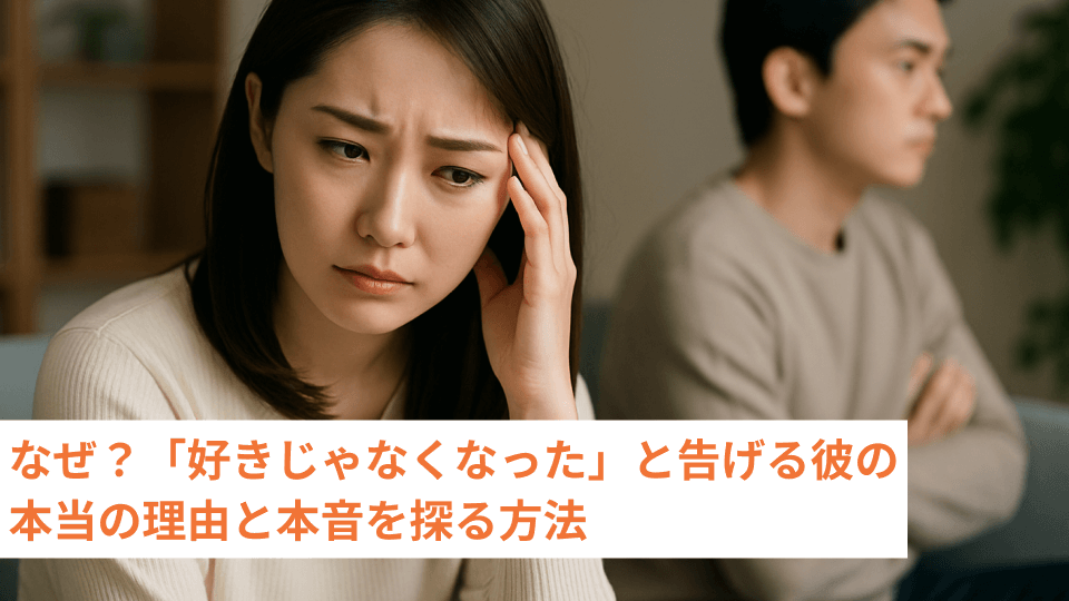なぜ？「好きじゃなくなった」と告げる彼の本当の理由と本音を探る方法